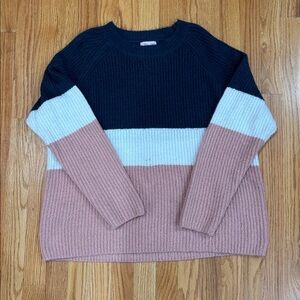 Pink Lily Cozy Multi Color Sweater